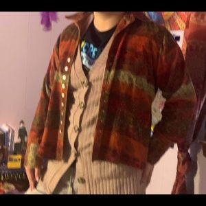 Sweater button-up jacket